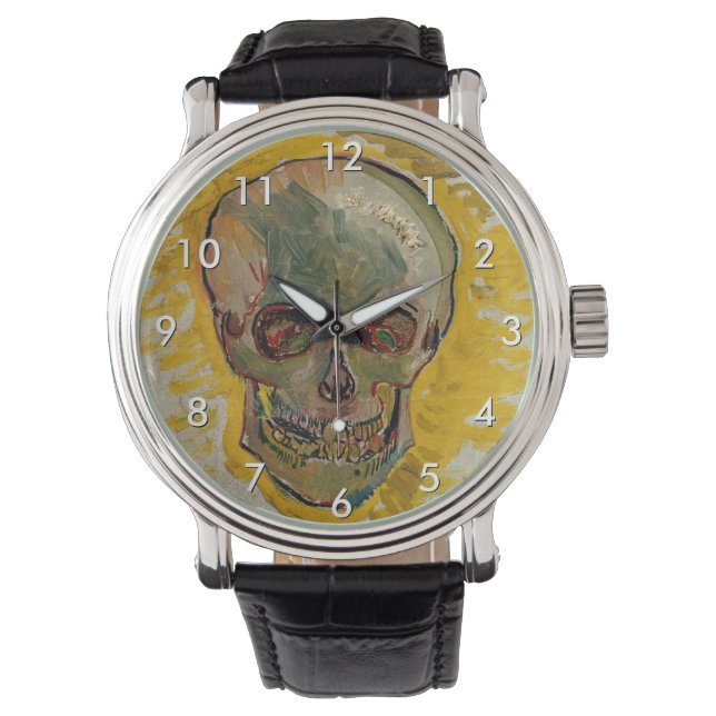 Vincent van Gogh - Skull 1887 #2 Horloge (Voorkant)