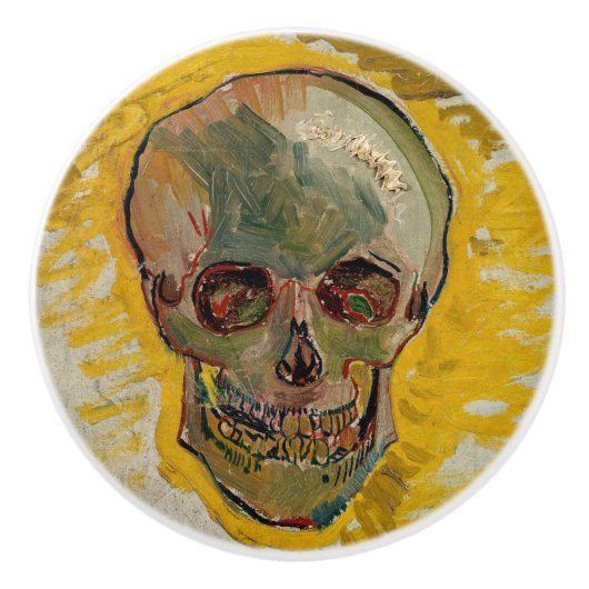 Vincent van Gogh - Skull 1887 #2 Keramische Knop (Voorkant)