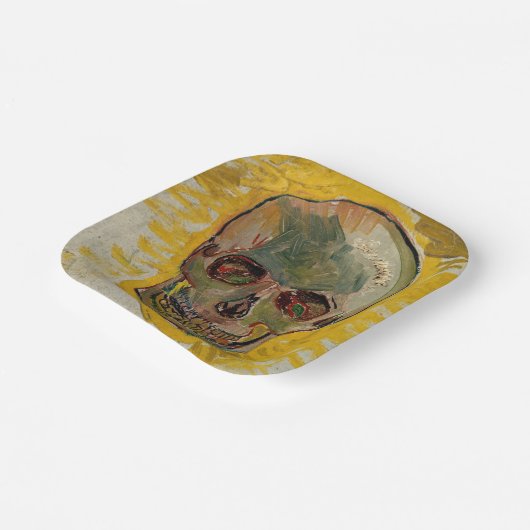 Vincent van Gogh - Skull 1887 #2 Papieren Bordje (Gebogen)