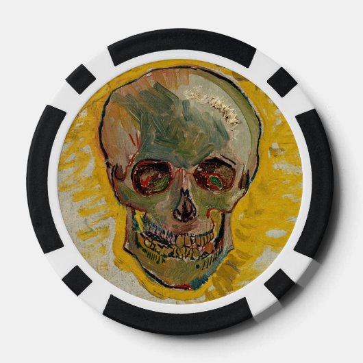 Vincent van Gogh - Skull 1887 #2 Poker Chips (Achterkant)