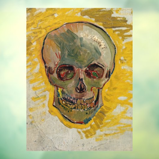Vincent van Gogh - Skull 1887 #2 Raamsticker (Vel 3)