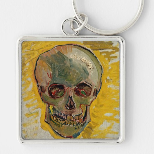 Vincent van Gogh - Skull 1887 #2 Sleutelhanger (Voorkant)