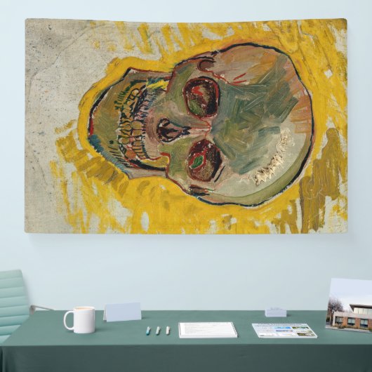 Vincent van Gogh - Skull 1887 #2 Spandoek (Beurs)