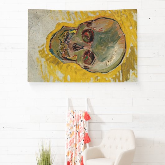 Vincent van Gogh - Skull 1887 #2 Spandoek (Insitu)