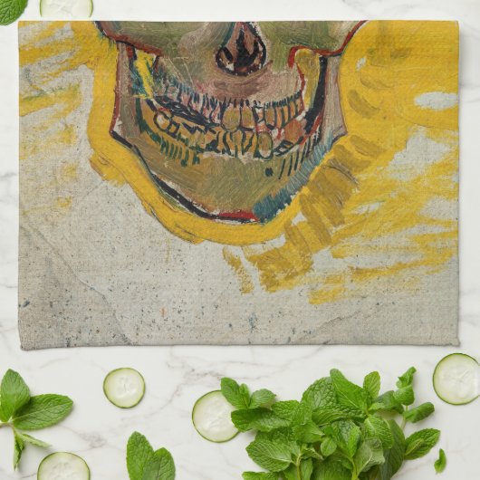 Vincent van Gogh - Skull 1887 #2 Theedoek (Gevouwen)