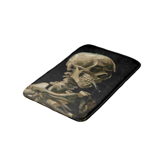 Vincent van Gogh - Skull met Burning Cigarette Badmat (Gekanteld)
