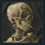 Vincent Van Gogh - Skull met Burning Cigarette Bandana<br><div class="desc">Vincent Van Gogh - Skull met Burning Cigarette</div>