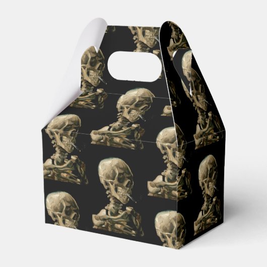 Vincent van Gogh - Skull met Burning Cigarette Bedankdoosjes (Achterkant)