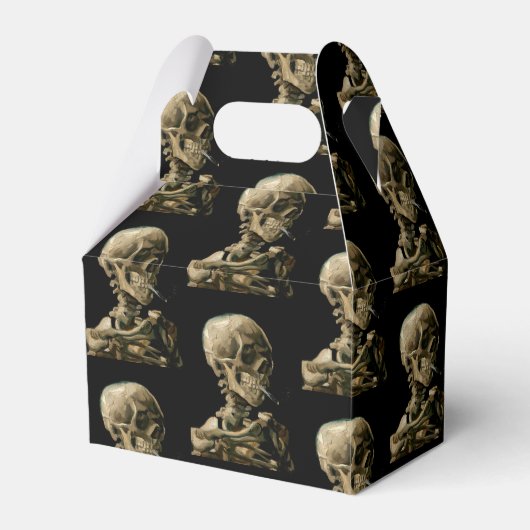 Vincent van Gogh - Skull met Burning Cigarette Bedankdoosjes (Voorkant Zijde)