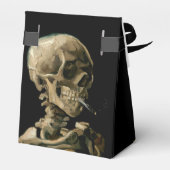 Vincent van Gogh - Skull met Burning Cigarette Bedankdoosjes (Achterkant)