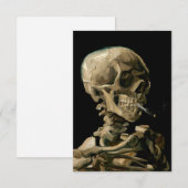 Vincent van Gogh - Skull met Burning Cigarette Bedankkaart (Voorkant / Achterkant)