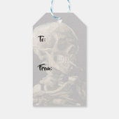 Vincent van Gogh - Skull met Burning Cigarette Cadeaulabel (Achterkant)