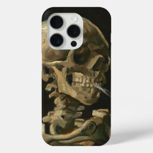 Vincent Van Gogh - Skull met Burning Cigarette iPhone 15 Pro Case
