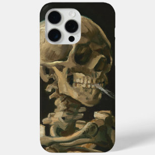 Vincent Van Gogh - Skull met Burning Cigarette iPhone 15 Pro Max Hoesje