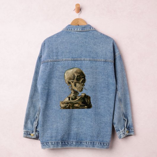 Vincent van Gogh - Skull met Burning Cigarette Denim Jacket (Hangar)