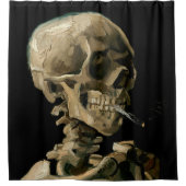 Vincent van Gogh - Skull met Burning Cigarette Douchegordijn (Voorkant)
