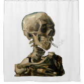 Vincent van Gogh - Skull met Burning Cigarette Douchegordijn (Voorkant)