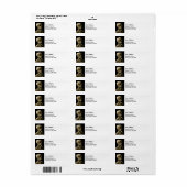 Vincent van Gogh - Skull met Burning Cigarette Etiket (Full Sheet)