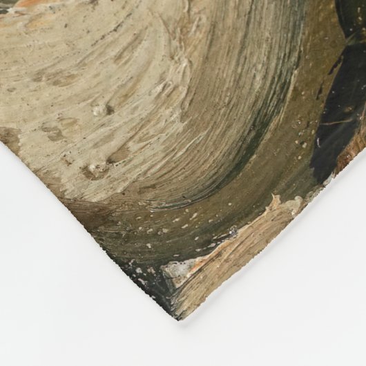 Vincent van Gogh - Skull met Burning Cigarette Fleece Deken (Hoek)