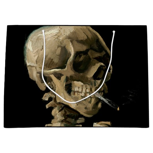 Vincent van Gogh - Skull met Burning Cigarette Groot Cadeauzakje (Voorkant)