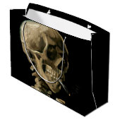 Vincent van Gogh - Skull met Burning Cigarette Groot Cadeauzakje (Achterkant Gekanteld)