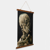 Vincent van Gogh - Skull met Burning Cigarette Hangend Wandkleed (Gebogen)