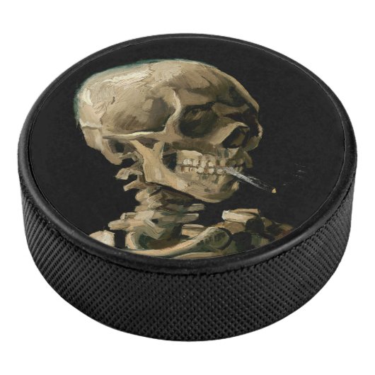 Vincent van Gogh - Skull met Burning Cigarette Hockey Puck (3/4)