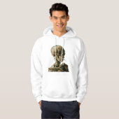 Vincent van Gogh - Skull met Burning Cigarette Hoodie (Voorkant volledig)