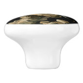 Vincent van Gogh - Skull met Burning Cigarette Keramische Knop (Zijkant)