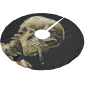 Vincent van Gogh - Skull met Burning Cigarette Kerstboom Rok (Gekanteld)