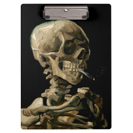 Vincent van Gogh - Skull met Burning Cigarette Klembord (Voorkant)