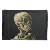 Vincent van Gogh - Skull met Burning Cigarette Kussensloop (Achterkant)