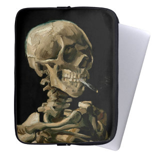 Vincent van Gogh - Skull met Burning Cigarette Laptop Sleeve