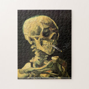 Vincent van Gogh - Skull met Burning Cigarette Legpuzzel
