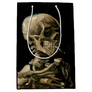 Vincent van Gogh - Skull met Burning Cigarette Medium Cadeauzakje