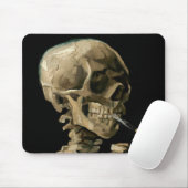 Vincent van Gogh - Skull met Burning Cigarette Muismat (Met muis)