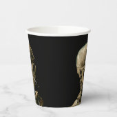 Vincent van Gogh - Skull met Burning Cigarette Papieren Bekers (Links)