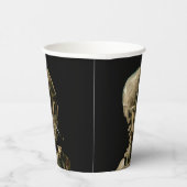 Vincent van Gogh - Skull met Burning Cigarette Papieren Bekers (Rechts)
