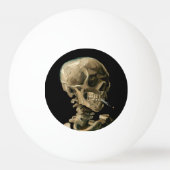 Vincent van Gogh - Skull met Burning Cigarette Pingpongbal (Voorkant)