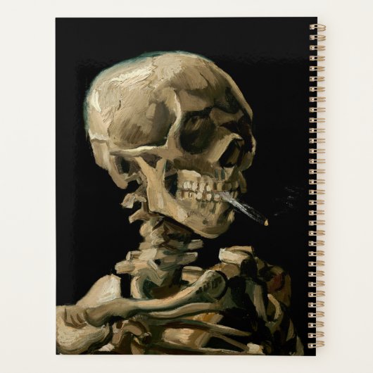 Vincent van Gogh - Skull met Burning Cigarette Planner (Achterkant)