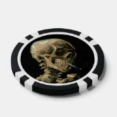 Vincent van Gogh - Skull met Burning Cigarette Poker Chips (Enkel)