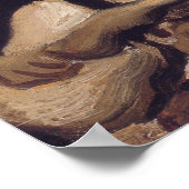 Vincent Van Gogh - Skull met Burning Cigarette Poster (Hoek)