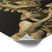 Vincent Van Gogh - Skull met Burning Cigarette Poster (Hoek)