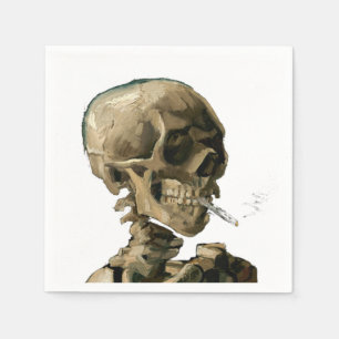 Vincent van Gogh - Skull met Burning Cigarette Servet