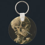 Vincent Van Gogh - Skull met Burning Cigarette Sleutelhanger<br><div class="desc">Vincent Van Gogh - Skull met Burning Cigarette</div>