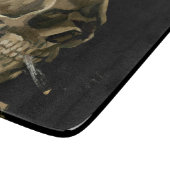 Vincent van Gogh - Skull met Burning Cigarette Snijplank (Hoek)