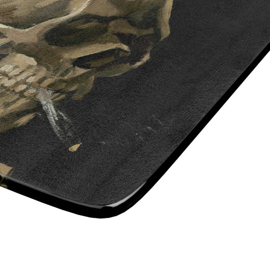 Vincent van Gogh - Skull met Burning Cigarette Snijplank (Hoek)