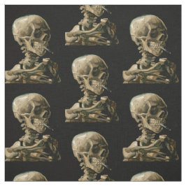 Vincent van Gogh - Skull met Burning Cigarette Stof