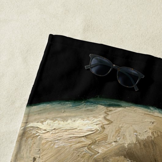 Vincent van Gogh - Skull met Burning Cigarette Strandlaken (In situ)