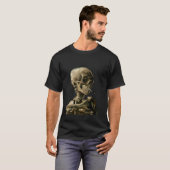 Vincent van Gogh - Skull met Burning Cigarette T-shirt (Voorkant volledig)